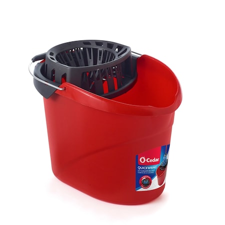 O-Cedar O-Cedar QuickWring 2.5 gal Wringer Bucket Red 164196